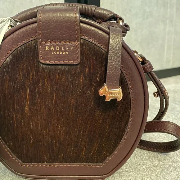 Radley London Witley Circle Calf Hair Crossbody Purse - Picture 2 of 13